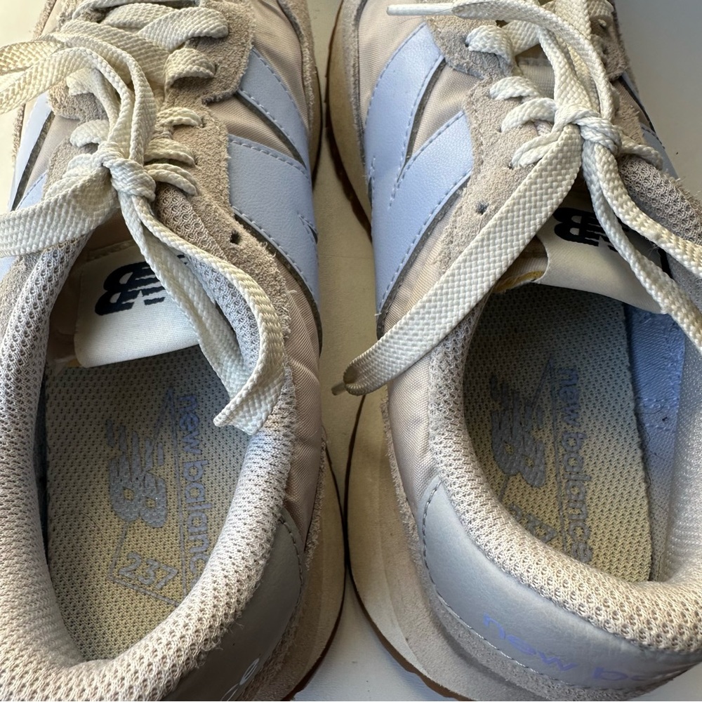 New Balance 237 Grey Light Blue Gum Sole Women's Sneakers Size 7.5 MS237B - Picture 7 of 8